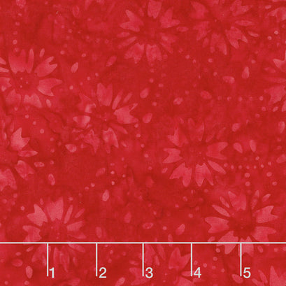 Tonga Batiks - Zing Fireburst Red Yardage