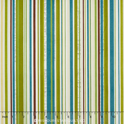 Trail Mix - Stripe Teal Yardage