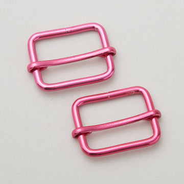 Sallie Tomato Tula Pink 1" Slider Buckle - Set of Two Pink Primary Image