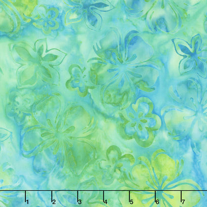 Artisan Batiks - Bright Blooms Flowers Pool Yardage