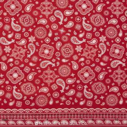 Cowboy - Bandana Red Yardage