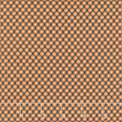 Circa - Sharp Cheddar Little Daisy Indigo Yardage