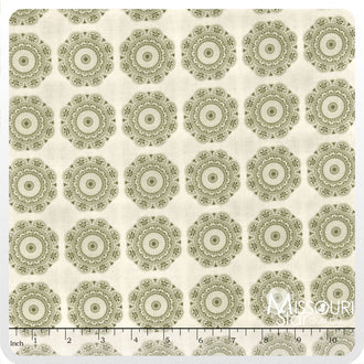 Lost and Found 2 - Medallions Gray Yardage