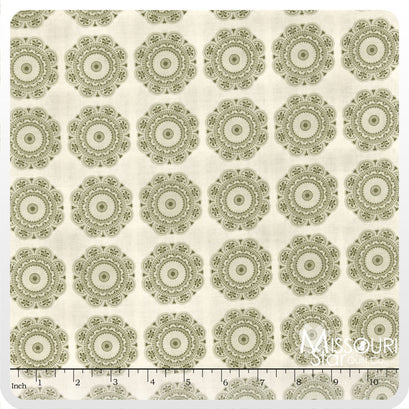 Lost and Found 2 - Medallions Gray Yardage