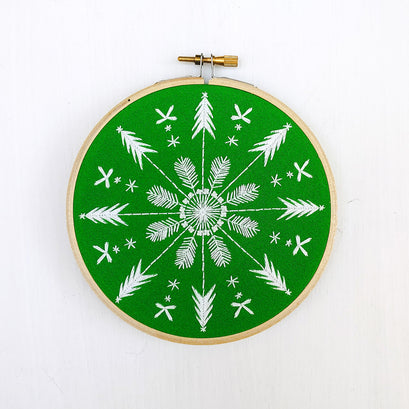 Evergreen Embroidery Kit