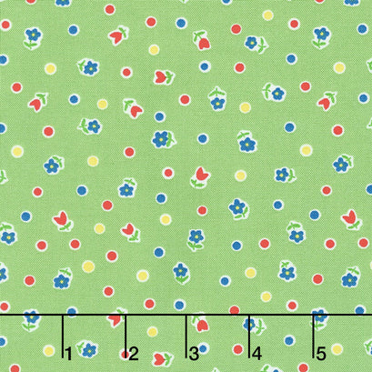 Toy Chest 3 - Ditzy Green Yardage