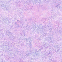 Oriental Gardens - Waves Lavender Yardage Primary Image