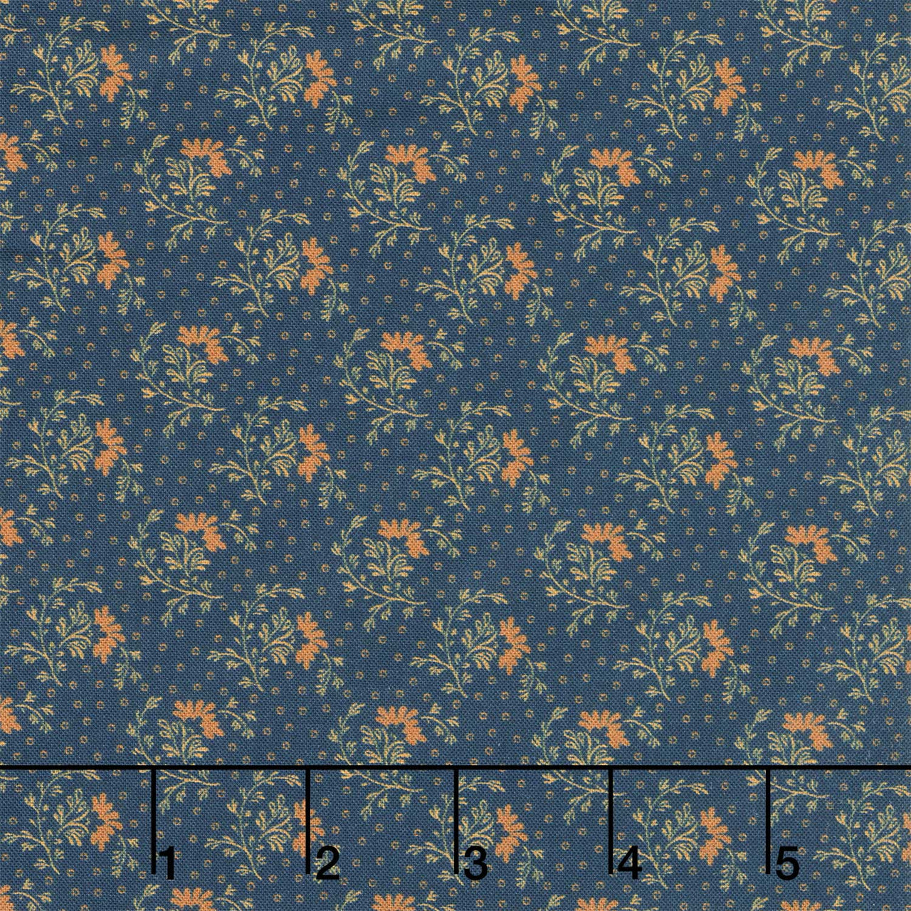 Pam's Patchwork Stars - Window Box Flowers Navy Yardage