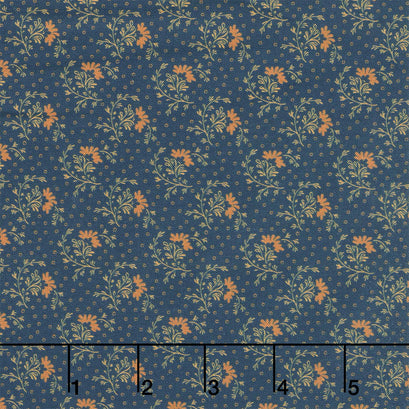 Pam's Patchwork Stars - Window Box Flowers Navy Yardage