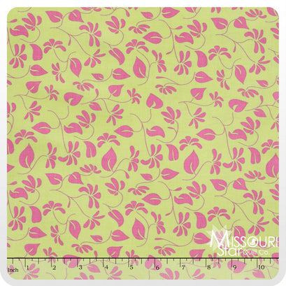 Splendor - Floral Green Yardage