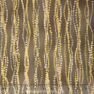 Sparkle - Chains Taupe Metallic Yardage