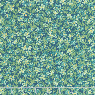 Willoughby - Mini Floral Navy Yardage