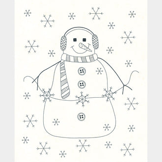 Snowman Gatherings IV - Snowman Stitch Snow Panel