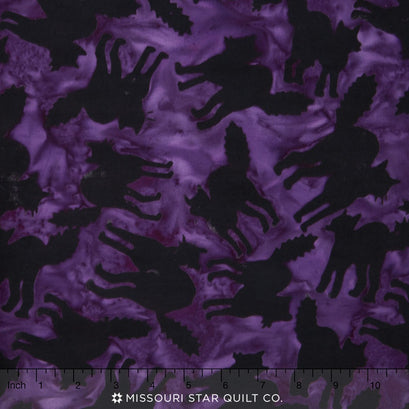 Tonga Batiks - Black Cat Violet Yardage