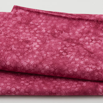Brilliant Gems Batiks - Mini Dot Floral Pink Magenta 2 Yard Cut