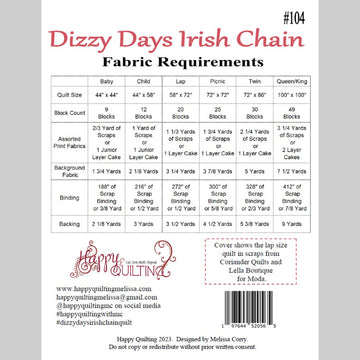 Digital Download - Dizzy Days Irish Chain Quilt Pattern Alternative View #1