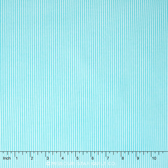 Bloom and Bliss - Stripe Blue Yardage