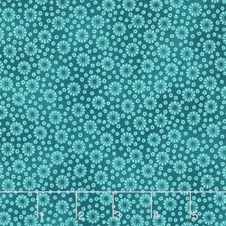 Imperial Collection 13 - Jewel Floral Dots Teal Yardage