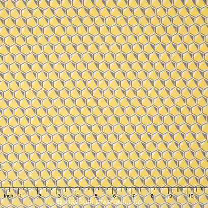 Fragmental - Sunflower Honeycomb Yardage