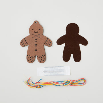 Gingerbread Kid Stitched Ornament Kit Alternative View #1