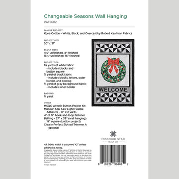 Changeable Seasons Wall Hanging Pattern by Missouri Star Alternative View #1