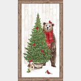 Beary Merry Christmas - Winter Bear White Multi Panel Primary Image