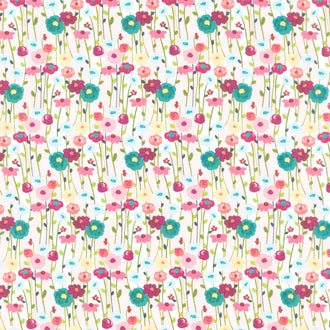 Fragrant Fields - Flowers Blush Yardage