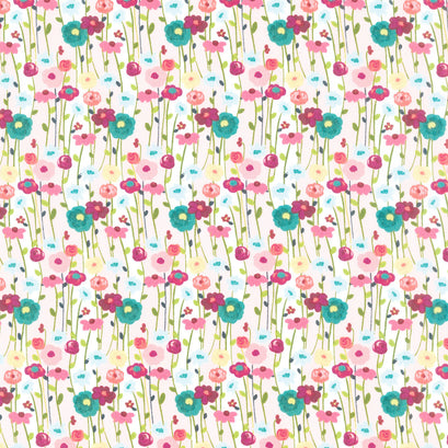 Fragrant Fields - Flowers Blush Yardage