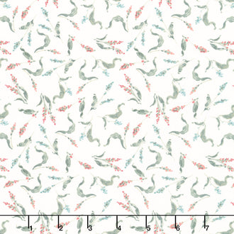 Season's Study - Small Floral Cream Yardage