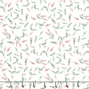 Season's Study - Small Floral Cream Yardage Primary Image