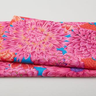 Kaffe Fassett - Stash Dancing Dahilias Red 2 Yard Cut