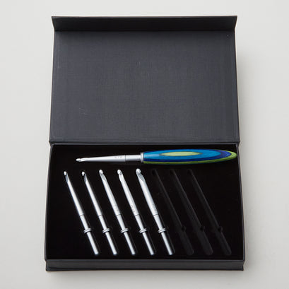 Sawyer Creek Artistry Interchangeable Crochet Hook Set - Lime/Slim