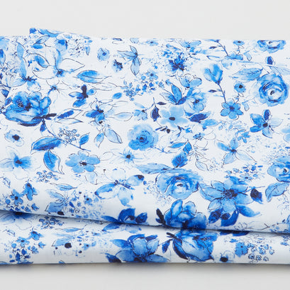 Blue Muse Favorites - Air of Spring White 2 Yard Cut