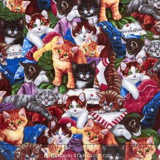 Whiskers & Tails - Cats Multi Yardage