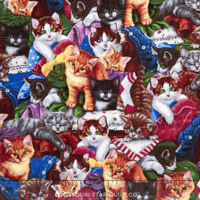 Whiskers & Tails - Cats Multi Yardage
