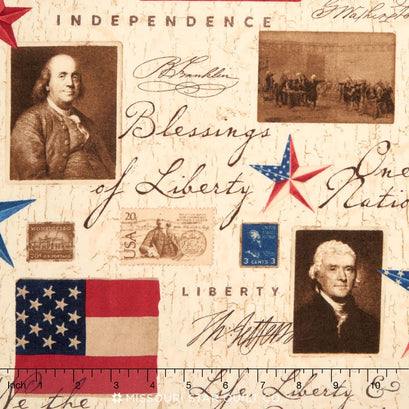 We the People - Repeating Stripe Multi Yardage