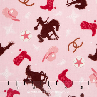 Cowgirl - Tossed Cowgirl Multi Yardage