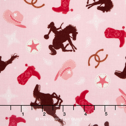 Cowgirl - Tossed Cowgirl Multi Yardage