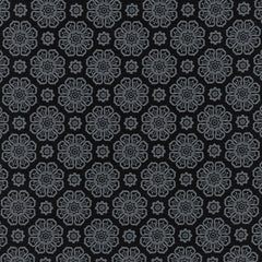 Blackout - Flowers Black Yardage