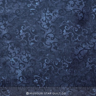 Wilmington Essentials - Scroll True Navy 108" Backing