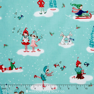 Pixie Noel - Pixie Main Aqua Yardage