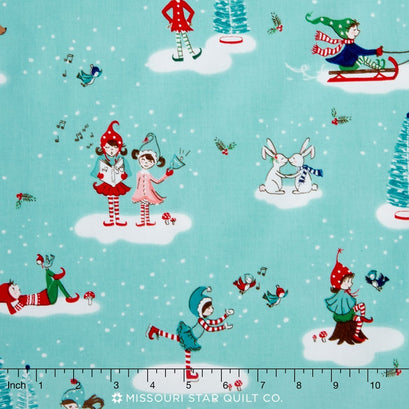 Pixie Noel - Pixie Main Aqua Yardage