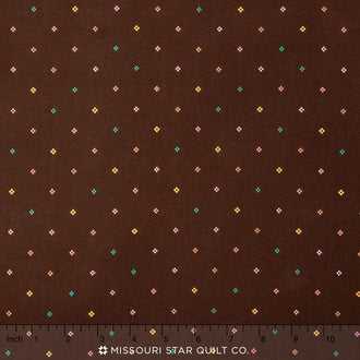 Woodland Clearing - Stitch Brown Yardage