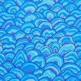 Kaffe Fassett Collective - August 2024 - Wobble Blue Yardage Primary Image