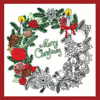 Zenbroidery Christmas Wreath Embroidery Kit