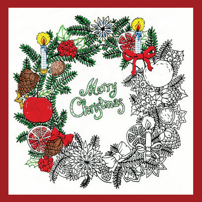 Zenbroidery Christmas Wreath Embroidery Kit