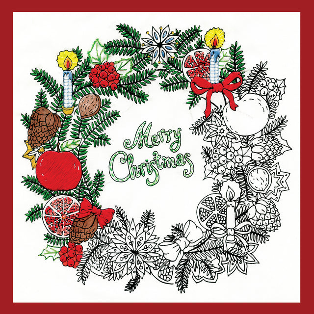 Zenbroidery Christmas Wreath Embroidery Kit Primary Image