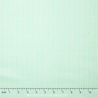 School Days - Stripe Mint Yardage