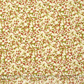 Autumn Hues - Autumn Berries Cream Yardage