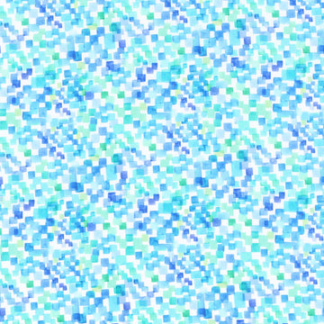 Sew Spring! - Squares Blue Yardage Primary Image